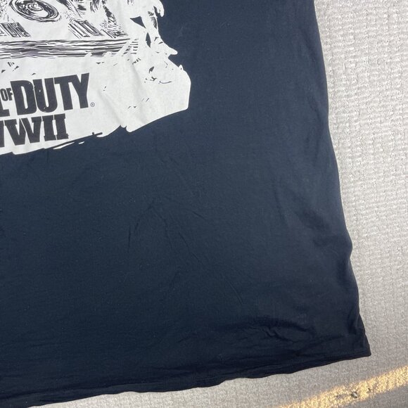 2017 Men's 3XL Call Of Duty WW2 Blue Graphic Video Game Collector T Shirt - Picture 5 of 16